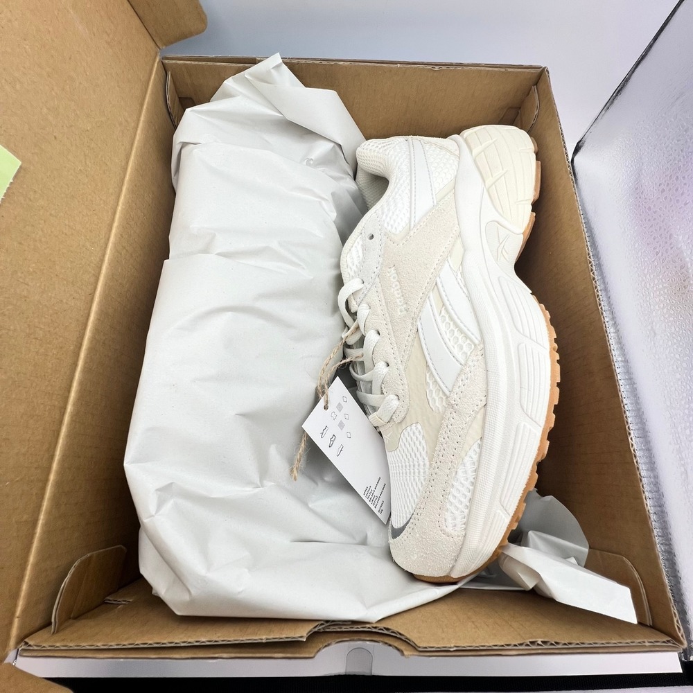 Reebok Chaos Running Shoes Womens 8 Natural Tan Suede Mesh FuelFoam AR30303W-CTT - Picture 6 of 9
